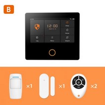 Staniot-와이파이 4G 홈 보안 시스템 무선 보호 Tuya 스마트 알람 센서, 미국 플러그, Set-B 5Kit