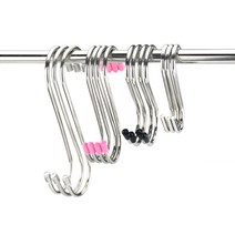 고급형캡 S고리 다용도 스텐 봉 파이프 진열 걸이, 고급형캡 - S고리(특특대) 140mm, 투명