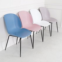 오디엔즈 UC91 강화플라스틱 유선형디자인 땅콩식탁의자/사출의자, 화이트