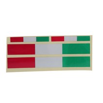 3 PCS 반사 비닐 이탈리아 깃발 스티커 모터 사이클 자동차 데칼, 3개