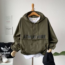 유닉심플 스포티한 후드 아노락바람막이 G914 애슬레아노락H