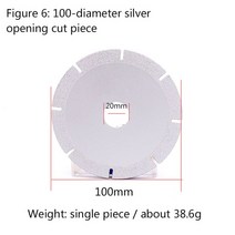 대리석연마4인치 100mm 다이아몬드 톱 블레이드 대리석 그라인딩 시트 앵글 유리 연마 커팅 디스크 휠 로타, 06 Figure 6