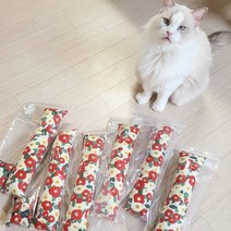 동백왕캣닢쿠션 그루밍또또 캣닢쿠션 고양이장난감 고양이쿠션 고양이인형