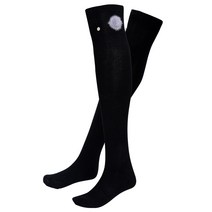 여성 골프 하이 니삭스 진주 무릎위 골프반양말