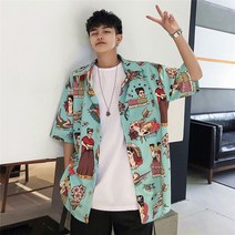 남성 하와이안 셔츠 바캉스룩ki85