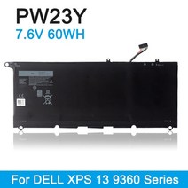 etesbay pw23y 90v7w 노트북 배터리 Dell xps 13 9360 9350 13d 9343 rnp72 jd25g jhxpy rwt1r p54gtp1gt 5k9cp d