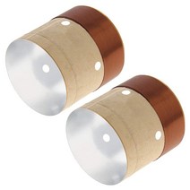 필렉 38.5mm 3.9cm(1.55인치) 우퍼 보이스 코일 2중 레이어 라운드 구리 와이어 베이스 스피커 오디오 수리용 2개