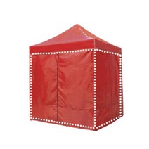 DZB 캐노피 천막 2M 벽면만 1면 민자 지퍼 바람막이 그늘막 야외천막 행사용천막 캐노피천막 그늘막설치, ◎상품_DZ민자지퍼2M 레드◎