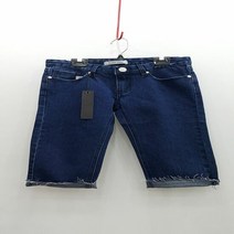 F1393 구제느낌 밑단 풀림 스판 5부청반바지 XS-XL