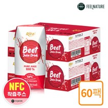 [필네이처] 리타 레드비트즙 NFC 착즙주스 원액 (200mlx60팩) 2개월분, 단일속성
