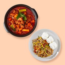 푸드어셈블 고추잡채&꽃빵 + 밥도둑 순도리탕(순살 닭도리탕) 밀키트 세트(4인)
