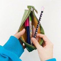 초등 6학년 바느질 필통만들기 실과 교과연계 전시 작품, 올리브그린