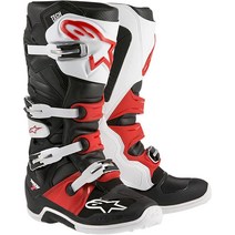 알파인스타스 Alpinestars 유니 성인용 테크 7 부츠 블랙/화이트/레드 사이즈 16, 16_Black/White/Red, Black/White/Red