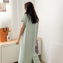 신세계TV쇼핑 [옷자락] 여자 여름 임부복 시원한 반팔 롱원피스