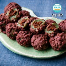쫀득한 제주 오일장 장인 팥 오메기떡, 1박스, 25개입, 55g