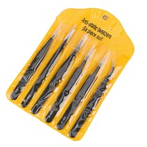 영앤동 정전기 방지 하바리움 네일아트 프라모델 핀셋 세트 (A5248ea1405), 쿠팡 영앤동 정전기방지핀셋-세트