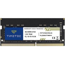 타임텍 Timetec Hynix IC 16GB DDR4 2133MHz PC4-17000 언버퍼드 비 ECC 1.2V CL15 2Rx8 듀얼 랭크 260핀 SODIMM 노트북 컴퓨터, 4GB