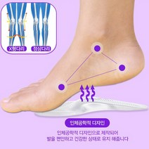 족저근막염깔창 아치형깔창 평발깔창 실리콘깔창 아치 쿠션 구두 깔창 기능성 젤쿠션, 투명