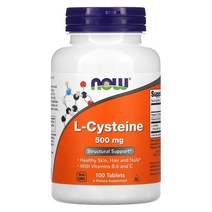 나우푸드 L-시스테인 500mg 100정, 1개, 100개