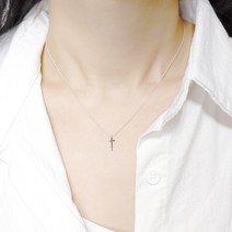 데일리 십자가 실버925 목걸이