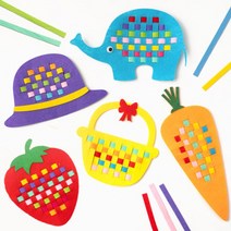 민화샵 부직포 펠트 실꿰기 18종류 DIY 소근육발달놀이 어린이집 교구 스티치 패키지 어린이 펠트 만들기 유아미술놀이, 민화 부직포 실꿰기_물고기