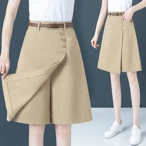빅사이즈 여성골프웨어 5XL 기본 큐롯 바지 팬츠 여자 밴딩 5부 반바지 66 77 88 골프옷 기지바지
