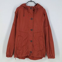 빈티지다온 써스데이아일랜드 여 뒷밴딩 후드야상 브릭오렌지S