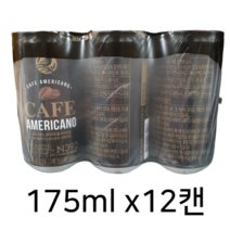 노브랜드 아메리카노 스위트 캔 커피 175ml X 12개