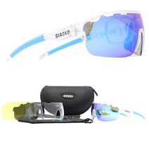 2021 남녀공용 사이클링 선글라스 4 렌즈 편광 TR90 스포츠 자전거 안경 MTB Ar 신제품, 한개옵션1, 06 C07