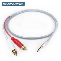 카나레 CANARE L-4E6ATG OFC 무산소동 4.4mm   2RCA 암페놀 스테레오 케이블 / 길이선택, 1M