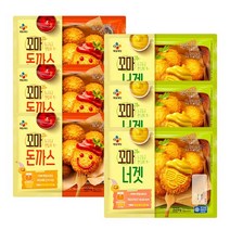 CJ 꼬마돈까스400g x 3봉+꼬마너겟 320g x 3봉, 없음