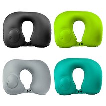 1+1 휴대용 비행기 여행용 기내용 에어 목베개 펌프형 에어펌프 차량용 목쿠션