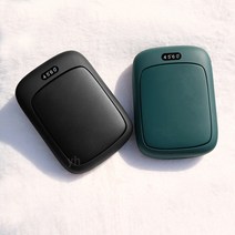충전식 보조배터리 손난로 휴대용 캠핑 여행용, 블랙