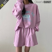 [올리비에클로짓(OLIVIERs CLOSET)] [올리비에스클로젯] 배색 레터링 반바지 트
