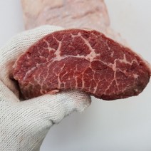 [ 수입 통부채살 원육 2.7kg 내외 ] 텍사스 브리스킷 풀드포크 폴드포크 스테이크고기, 1.6kg - 부채살