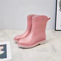 urkoteer 여성 레인부츠 미들 키높이 미끄럼방지 스니커즈 워커 L-2023294