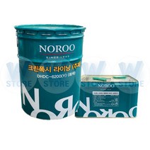 바닥 에폭시페인트 중도 무용제 주차장 창고 노루페인트 크린폭시 라이닝 회색 24KG, 크린폭시 하도 14L, 1개