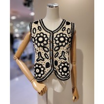 [대구백화점SG] TNMAVT02_플라워 뜨개 니트 베스트