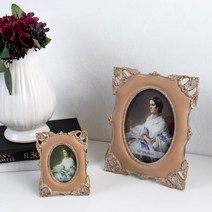 고풍스러운 앤틱액자 빈티지 핑크 탁상용 웨딩사진액자 유럽풍액자 액자틀