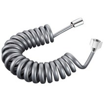 3M 전화선 튜브 입욕 유연 스프링 호스 화장실 비데 스프레이 샤워 헤드 수도관, 노란색, 300cm