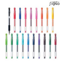 유니볼 시그노 0.38mm 겔잉크 중성볼펜 UM-151-38, 1개, 그린블랙