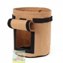 베란다 텃밭 부직포 화분 그로우백2p 1세트 25x30cm 브라운