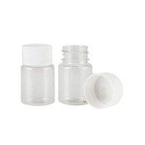 플라스틱 빈 밀봉 병 15ml/20ml/30ml/50ml/100ml 고체 분말 약물 알약 바이알 용기 시약 포장 병 10 개, 100ml_Clear