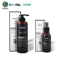 헤어조이 MSM 탈모 샴푸 시니그쳐 500ml 두피 에센스 120ml 탈모완화 기능성, 샴푸500ml+에센스120ml