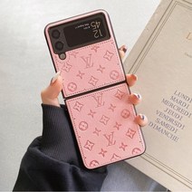 갤럭시 Z플립4 L스타일 휴대폰 케이스, 핑크