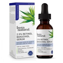InstaNatural 25% 레티놀 바쿠치올 세럼 30ml1fl oz, One Color, One Size, 30ml