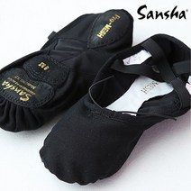 검정 수입 산샤 성인 댄스 천 발레 슈즈 JK32C, JK32C 산샤 검정 11M 255