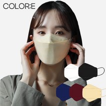 [당일배송] 여름용 국내산 제이퓨어 콜로레 3단접이식 KC 숨편한 비말차단 3D 컬러마스크 모음 대형30매, 콜로레 3D마스크_네이비, 100매