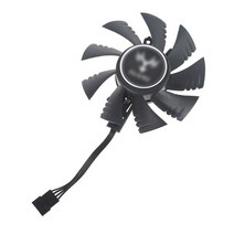 IGame GeForce GTX 1070Ti yestonGTX 1080 1050 비디오 카드 냉각 팬용 75mm 그래픽 쿨러 팬 교체, 01 Short Cable fan