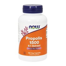 나우푸드 프로폴리스 1500 ( PROPOLIS 1500 EXTRACT 100VCAPS ) 면역력 천연 꿀벌 추출, 1개